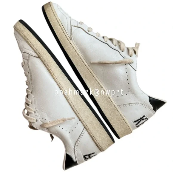 GOLDEN GOOSE Ball Star Ballstar White Black Sneakers 37 7 - Picture 13 of 16